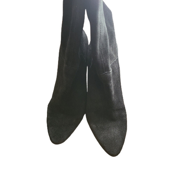 1.State Women's Maribell Block Heel Boot Black Suede Pull On Size 8M - Picture 5 of 10